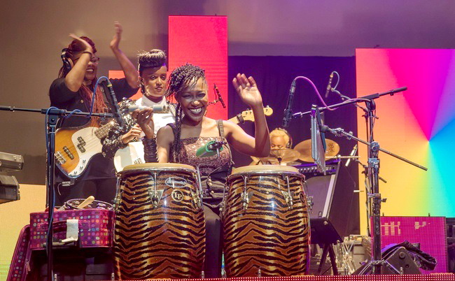 The Kenyan drummer is happy for the work she does